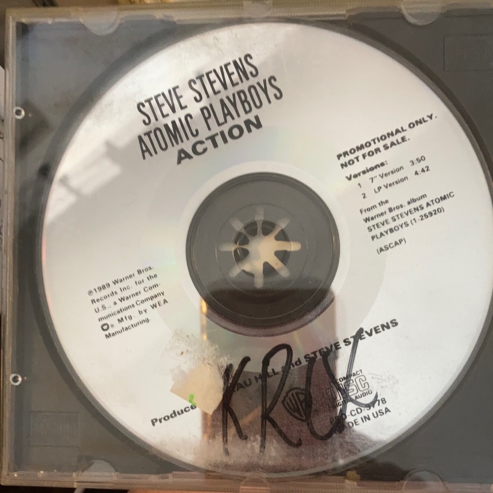 Steve Stevens "Atomic Playboys" Promo CD